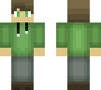 green hoodie