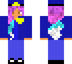 night guard with multi-color hair