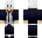 school boy white hair