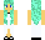 teal haired bride