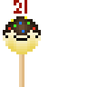 21 lollipops