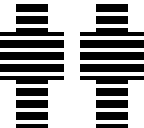 black and white stripes
