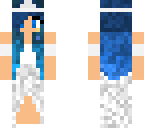 blue haired girl wedding 