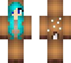 blue haired reindeer onsie