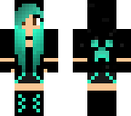 cute mint creeper girl