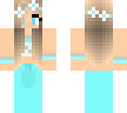 edited blue flower crown mermaid