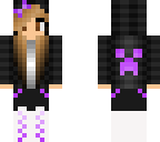 girl in purple hoodie