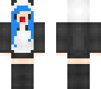 kawaii girl blue