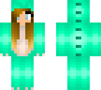 light green dino girl