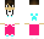 pink pants white hoodie