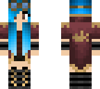 steampunk but blue hair