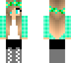 turquoise plaid girl