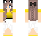 yellow tep white skirt