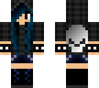 blue emo girl