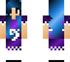 blue haired maid