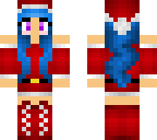 blue santa girl