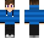 boy teenager with blue and darkblue sweater