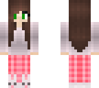 brown hair girl in pjs