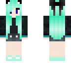 cat girl love blue
