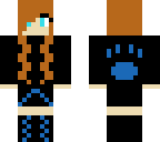 crxftingthunder's black and blue pawn print girl