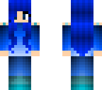 cute blue haired girl