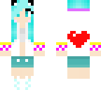 cute wolf blue girl
