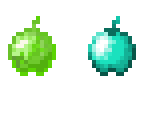 emerald apple and diamond apple