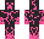girly pink with black creeper skin 2