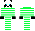 green en white panda