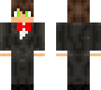 green eye bow tie suit