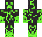 green with black creeper skin 2