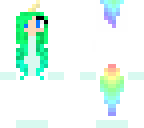 mint haired unicorn girl