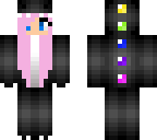 pink hair dino girl