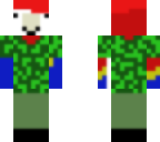 scarlet macaw soldier