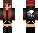 skin edit of dark wolf girl