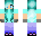 blue cool looking girl