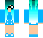 blue nerd girl