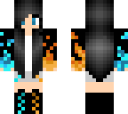 cute ice and fire girl