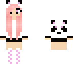 cute pink panda