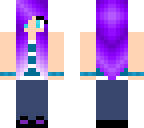 emo purple haired girl