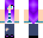 emo purple haired girl edit