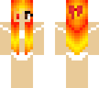 fire girl in white