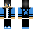 smiley blue creeper boy