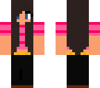striped pink girl