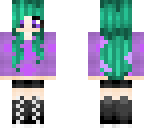 teal and purple girl
