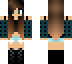 teal headphones girl