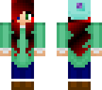 beanie girl with dark red hair