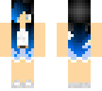 black and blue hair