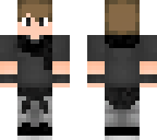 black and grey scarf boy