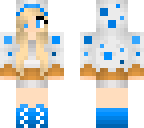 blue cake girl